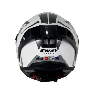 Sway 867 Kask Power Matt White – 5. fotoğraf