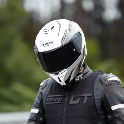 Sway 867 Kask Power Matt White – 8. fotoğraf