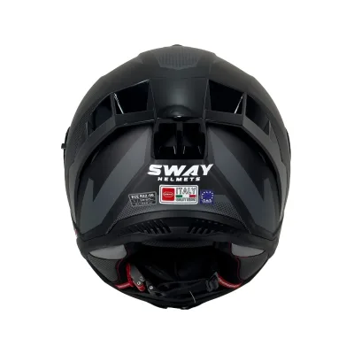 Sway 867 Kask Asphalt Matt Black – 5. fotoğraf
