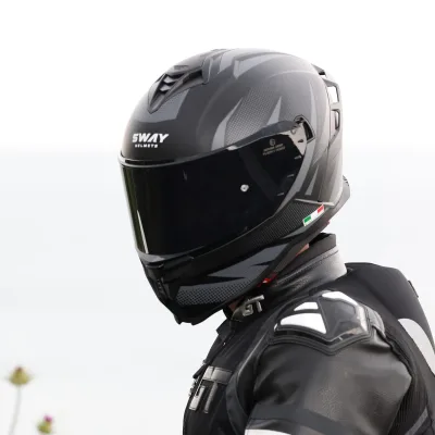 Sway 867 Kask Asphalt Matt Black – 8. fotoğraf