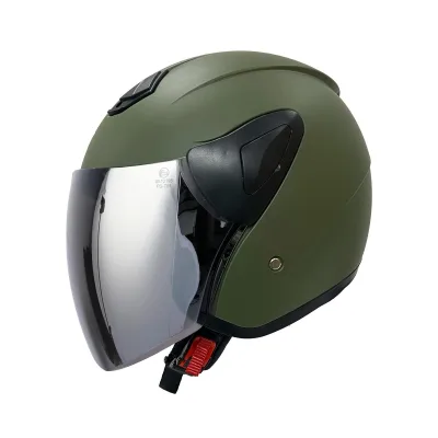 Sway SW 733 Y Mat Yeşil Yarım Kask