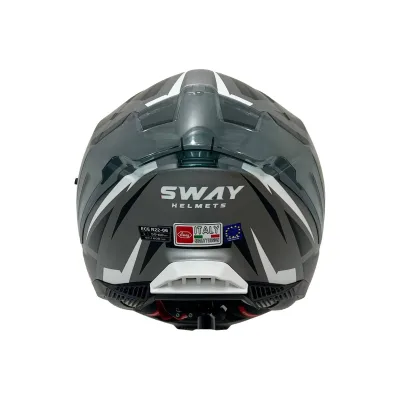 Sway SW 865 Atos Grey Black Full Face – 4. fotoğraf