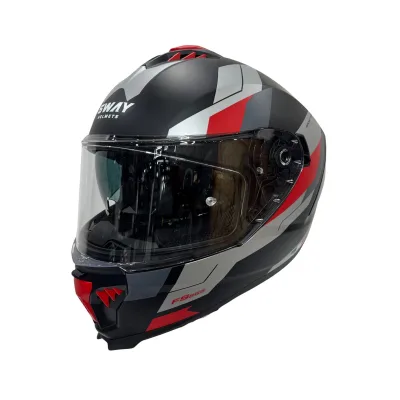 Sway SW 865 Titan Black White Red Full Face – 5. fotoğraf