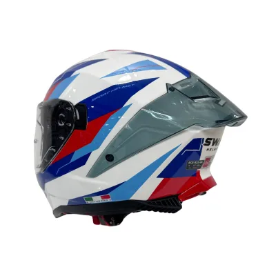 Sway SW 865 Titan White Blue Red Full Face – 3. fotoğraf