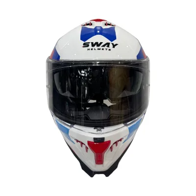 Sway SW 865 Titan White Blue Red Full Face – 4. fotoğraf
