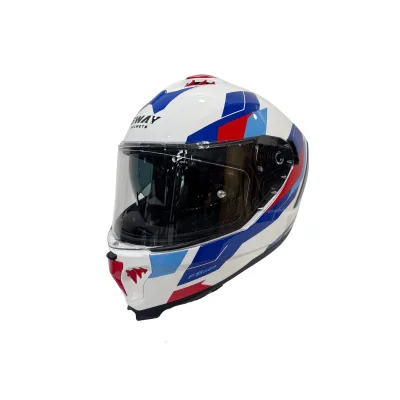 Sway SW 865 Titan White Blue Red Full Face – 5. fotoğraf