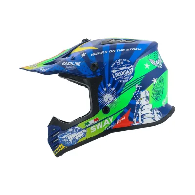 Sway 618 Kask Greed Red Blue