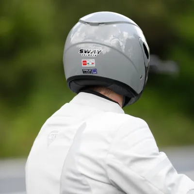 Sway SW 733 Grey Yarım Kask – 3. fotoğraf