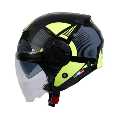 Sway SW 766 Geko Black Yellow Yarım Kask