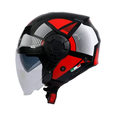 Sway SW 766 Geko Black Red Yarım Kask