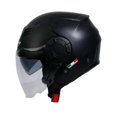 Sway SW 766 Solid Matt Black Yarım Kask