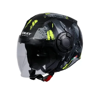 Sway 766 Kask Poison Black Yellow – 2. fotoğraf