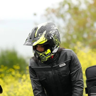 Sway SW X1 Seul Warrior Matt Black Yellow White Modüler Kask – 3. fotoğraf