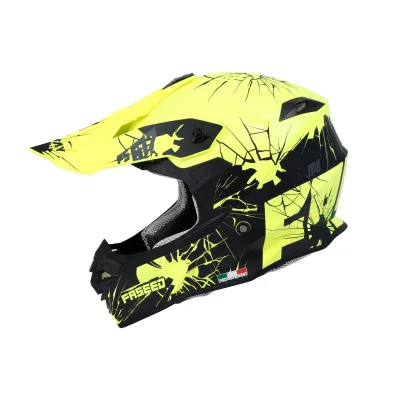 Sway 617 Kask Matt Crack Yellow Black