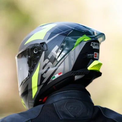 Sway SW 865 ST Titanium Yellow Kask Full Face – 3. fotoğraf