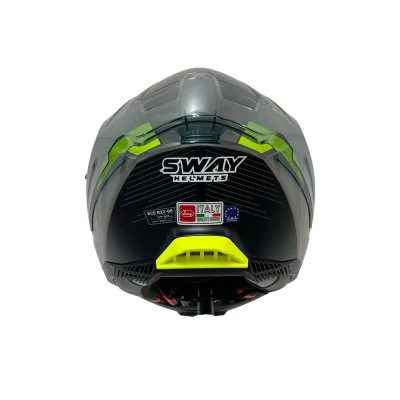 Sway SW 865 ST Titanium Yellow Kask Full Face – 4. fotoğraf