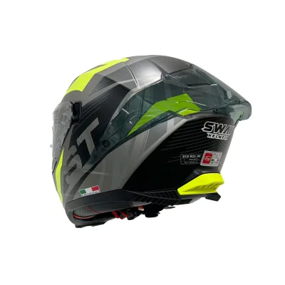 Sway SW 865 ST Titanium Yellow Kask Full Face – 5. fotoğraf