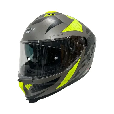 Sway SW 865 ST Titanium Yellow Kask Full Face – 6. fotoğraf