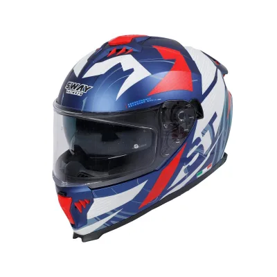 Sway SW 865 ST Blue Red Full Face – 2. fotoğraf