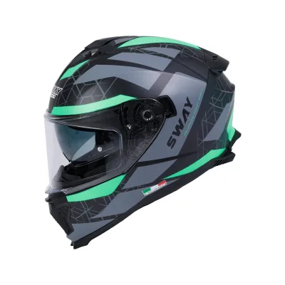 Sway SW 865 Evoque Black Grey Green Full Face
