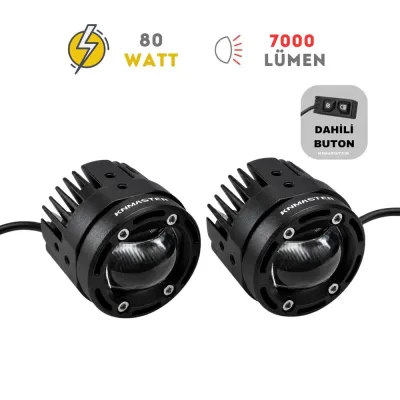 Knmaster Seyon 80W Motosiklet LED Sis Farı