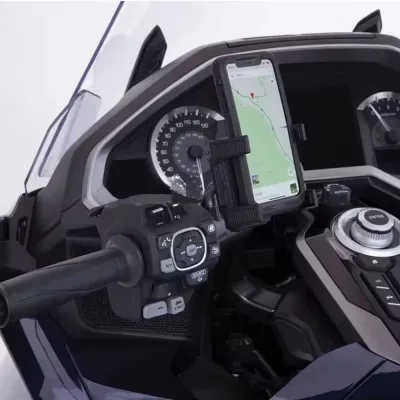 Knmaster GPH100 Honda Goldwing GL1800 (2018-2024) Uyumlu 360° Döner Motosiklet Telefon Tutucu
