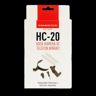 Knmaster HC-20 Motosiklet Kask Çene Yapıştırıcılı Telefon Ve Aksiyon Kamera Tutucu Full Set