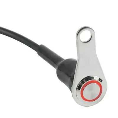 Knmaster B310 Motosiklet Bas Çek Butonu Kırmızı Ledli