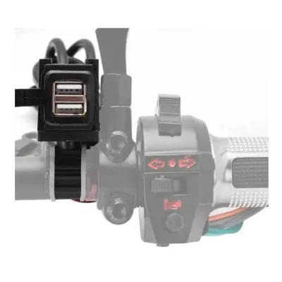 Knmaster CS-100 Su Geçirmez Çift Usbli Şarj Soketi