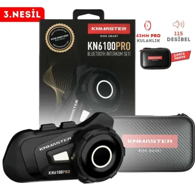 Knmaster KN6100 PRO İnterkom Siyah