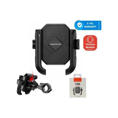 Knmaster TT-500 Titreşim Önleyicili Motosiklet Telefon Tutucu