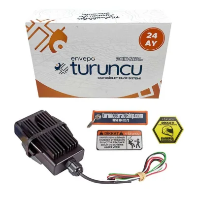 Turuncu Motosiklet Takip Sistemi 24 Aylık + Buzzer Siren