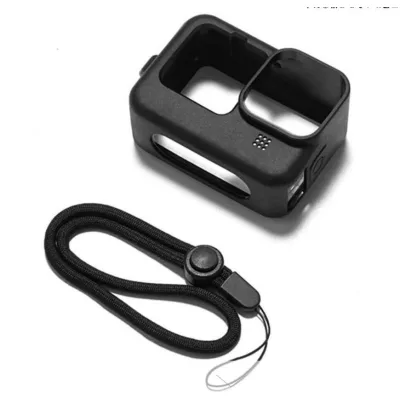 Gopro Hero 9-10-11-12 Black Uyumlu Silikon Kılıf + Taşıma Bilekliği