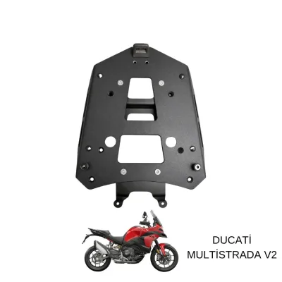 Pixel – Ducati Multistrada V2 Uyumlu Çanta Demiri – Siyah