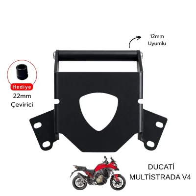 Pixel – Ducati Multistrada V4 Uyumlu Telefon & Navigasyon Tutucu – Siyah