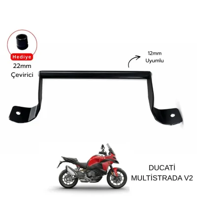 Pixel – Ducati Multistrada V2 Uyumlu Telefon & Navigasyon Tutucu – Siyah