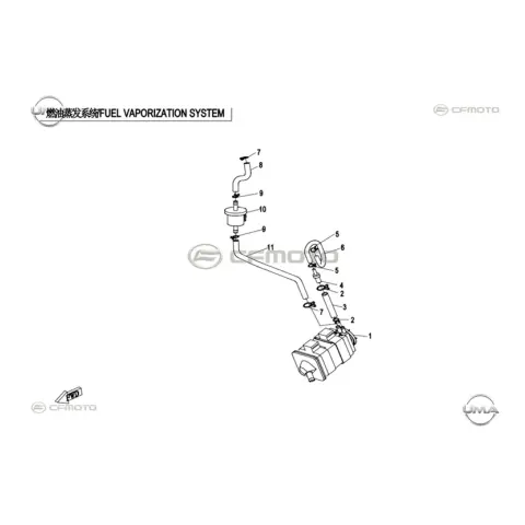 CFMoto CF MT 650 Benzin Hortumu V – 3. fotoğraf