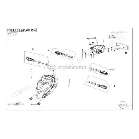 CFMoto CF NK 250 Arka Reflektör
