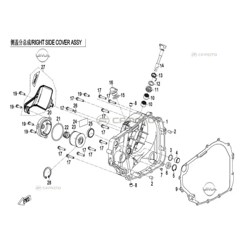 CFMoto CF250SR (CF250-6CH) E5+ Su Borusu – 3. fotoğraf