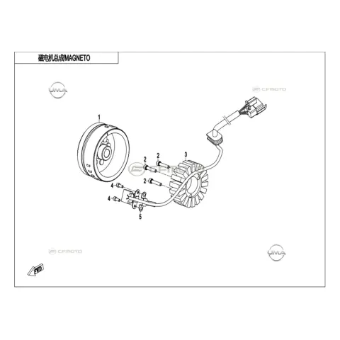 CFMoto CF250SR (CF250-6CH) E5+ Eksantrik Mili Destek C Sacı – 3. fotoğraf
