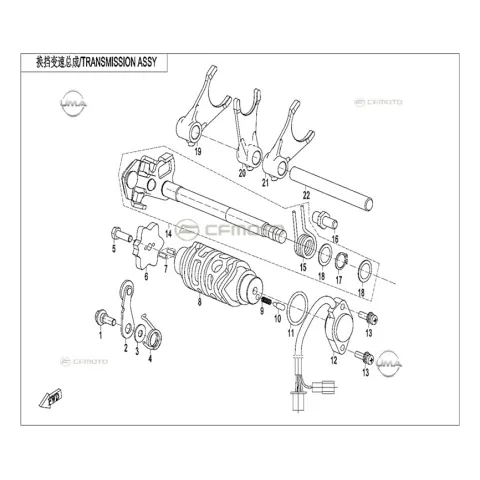 CFMoto CF250SR (CF250-6CH) E5+ Vites Gösterge Müşürü