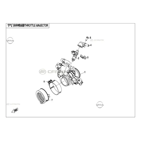 CFMoto CF250SR (CF250-6CH) E5+ Kelebek Valf Gövdesi