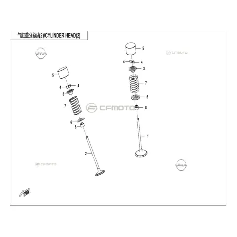 CFMoto CF675SR-R (CF650-10H) Egzoz Supabı