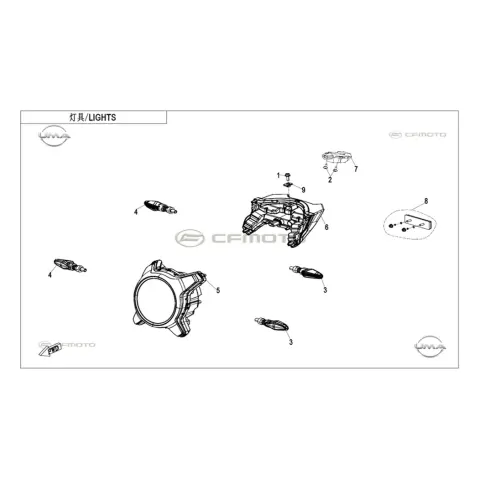 CFMoto 700CLX Heritage (CF700-2) E5 Sol Sinyal Komple – 3. fotoğraf
