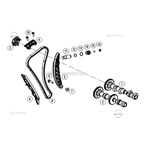 CFMoto 800MT Touring - E5 Eksantrik Zincir Gergisi Küçük