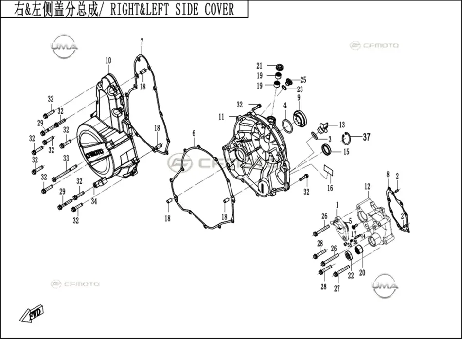 CFMoto CF700CL-X Heritage (CF700-2D) E5 O-Ring 24×2.5