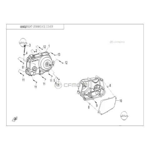 CFMoto Uforce 600 (T1B) O-Ring 18X3.55