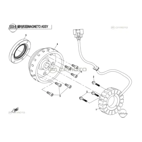 CFMoto Zforce 1000 (T1B) Statör – 3. fotoğraf