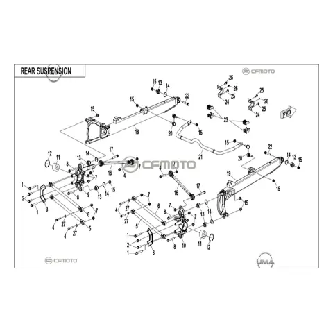 CFMoto Zforce 1000 Sport (T1B) Utr Arka Akson Sağ