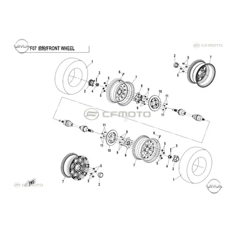 CFMoto Zforce 800 Ex Eps (T1B) Dış Lastik (26X9-14) (Tubeless) – 3. fotoğraf